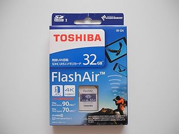 東芝 - TOSHIBA Flash Air w-02 32G Toshiba 32GB FlashAir II Wireless SD Card PFW032U-1BCW B&H Photo